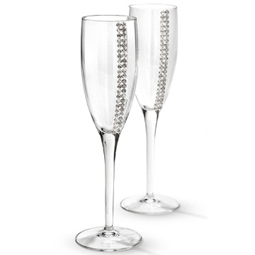 2 бокала для шампанского Chinelli Regina Swarovski 225 мл (арт. 3050100)