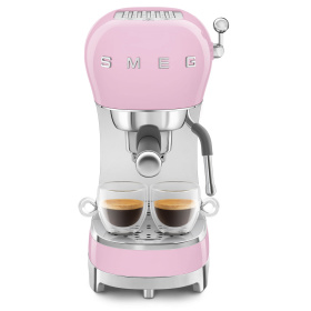Кофеварка рожковая Smeg Macchina da Caffè Espresso Manuale 50's Style Rosa ECF02PKEU