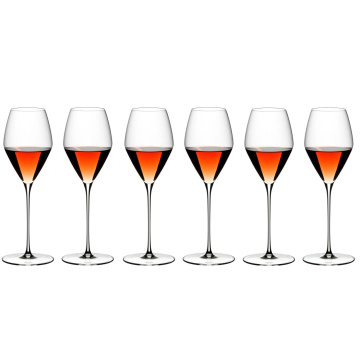 6 бокалов для розового вина RIEDEL Veloce Party Set Rosé 347 мл