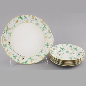 Сервиз для торта Leander Mary-Anne Zelené Listy 03161019-1381