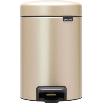 Ведро для мусора с педалью Brabantia NewIcon Pedal Bin Soft Closing Metallic Gold (арт. 304422)