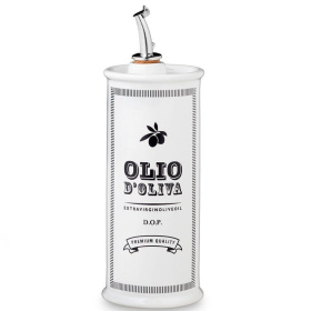 Бутылка для масла Nuova Cer Oliera ceramica bianca 9504-BCO