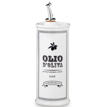 Бутылка для масла Nuova Cer Oliera ceramica bianca 9504-BCO