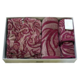 Набор для ванной Enrico Coveri Morena Cotone Set da bagno Bordeaux ECV/440756