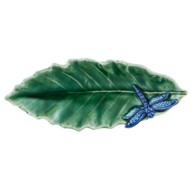 Блюдо Bordallo Pinheiro Countryside Leaf Chestnut Tree with Dragonfly (арт. 65024051)