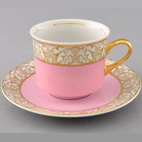 Чашка с блюдцем Leander Sabina Zlaté Listy 02120415-234K