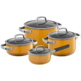 Набор кастрюль WMF Fusiontec Mineral Cookware Set 4-piece Yellow 3201113735