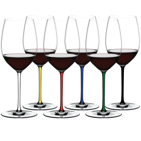 6 бокалов для красного вина RIEDEL Fatto A Mano Gift Set Cabernet/Merlot Set 7900/0-22