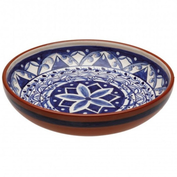 Тарелка для супа Casafina Alentejo Terracotta Indigo Soup Bowl F30-BW