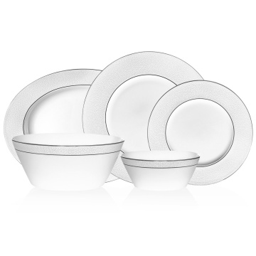 Обеденный сервиз Narumi Caviar White (арт. NAR-52457-5462-Dinner set 6/20)