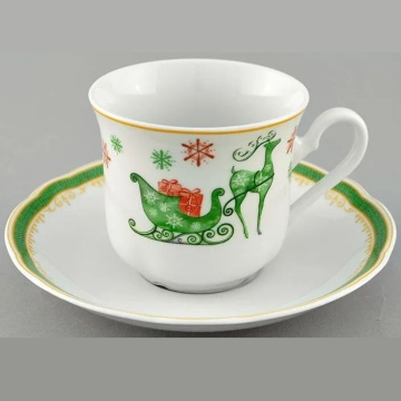 Чашка с блюдцем Leander Mary-Anne Sáně Santa Clause 03120415-2573