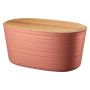 Хлебница Guzzini Tierra Bread Bin with Bamboo Breadboard Top Terracotta 179600264. фото 1