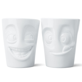 Набор кружек Tassen Mug set no. 3 Joking & Tasty without handle in white 01.29.01