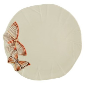 Тарелка обеденная Bordallo Pinheiro Cloudy Butterflies Dinner Plate by Claudia Schiffer 65030584