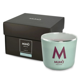 Ароматическая свеча Muhà Rosa Cuoio e Frutti Candela MCN054