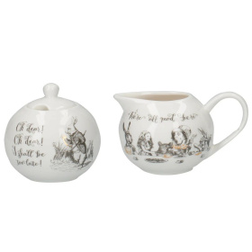 Сахарница и сливочник KitchenCraft Victoria And Albert Alice In Wonderland Sugar Bowl And Creamer 5227082