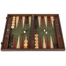 Нарды Manopoulos Premium Handcrafted Green Natural Cork Backgammon Set BFF1GRE
