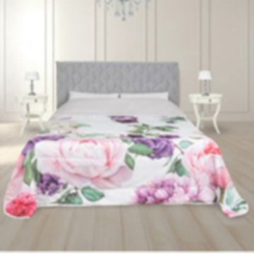 Одеяло-покрывало Gian Marco Venturi Flowers Coperta-copriletto bianco GMV/440977