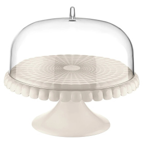 Блюдо для торта Guzzini Tiffany Cake Stand with Dome Milk White 199401156