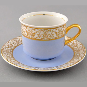 Чашка с блюдцем Leander Sabina Zlaté Listy 02120415-234I