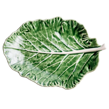 Блюдо для закусок и соуса Bordallo Pinheiro Cabbage Leaf with Small Bowl (арт. 65000554)