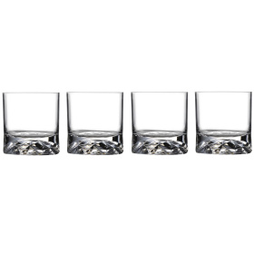 4 стакана для виски Nude Glass Club Set Ripple Effect 1052155