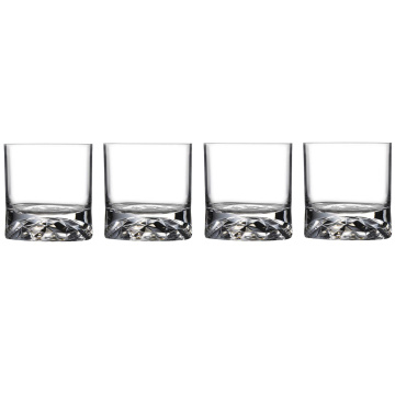 4 стакана для виски Nude Glass Club Set Ripple Effect 1052155