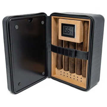 Хьюмидор для сигар Prestige Import Group Manhattan XL Black Travel Humidor