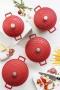 Кастрюля с крышкой KitchenCraft MasterClass Red Casserole Dish MCMCRD20RED. фото 10