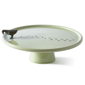 Блюдо для торта Polspotten Daffy Walking Duck Plate Green Grey 230-300-186