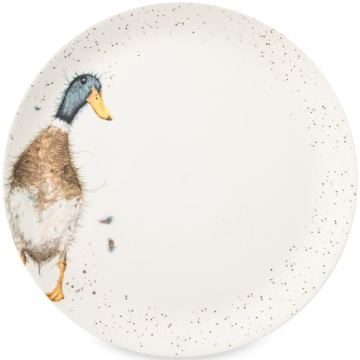 Тарелка обеденная Royal Worcester Wrendale Designs Duck Coupe Plate (арт. WN4077-XB-Duck)