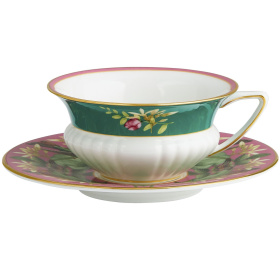 Чашка чайная с блюдцем Wedgwood Wonderlust Pink Lotus Teacup & Saucer 1057266