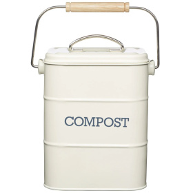 Бак для мусора KitchenCraft Living Nostalgia Antique Cream Compost Bin LNCOMPCRE