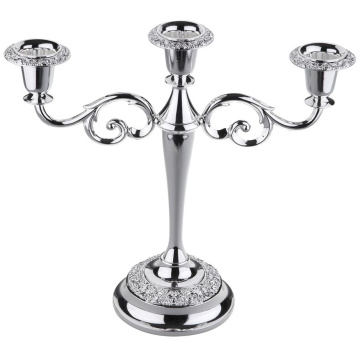 Подсвечник Queen Anne 3 Light Rose Candelabra-Baroque Arm 0/8203