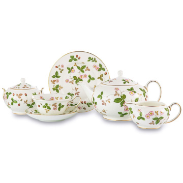 Чайный сервиз Wedgwood Wild Strawberry Tea Set 50105506091-Tea set 6/21 №2