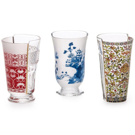3 бокала для коктейлей Seletti Hybrid Cocktail Glasses Clarice 09735