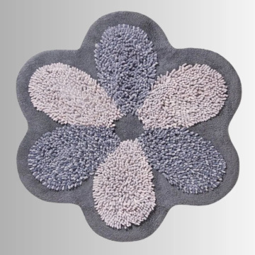 Коврик для ванной Servalli Flower Cotone Tappetino da bagno Grigio SRV/441208
