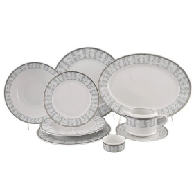 Обеденный сервиз Leander Sabina Šedý Ornament 02162124-1013