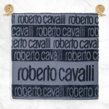 Полотенце банное Roberto Cavalli Ritten Cotone Asciugamano da bagno grigio RCV/441148