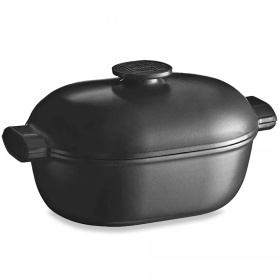 Кастрюля с крышкой Emile Henry Cocotte Ovale Delight Ardoise EH776645
