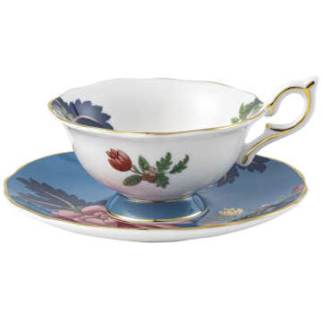 Чашка чайная с блюдцем Wedgwood Wonderlust Sapphire Garden Teacup & Saucer (арт. 1057269)