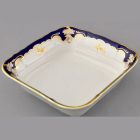 Салатник квадратный Leander Sonata Kobalt + Zlatá Růže 07111422-1457