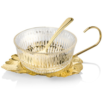 Вазочка для варенья Queen Anne Golden Party Dish/Spoon 4/121/10