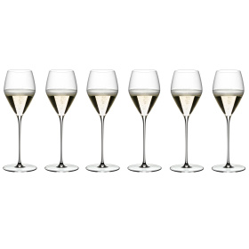 6 бокалов для шампанского RIEDEL Veloce Party Set Champagne Wine Glass 327 мл