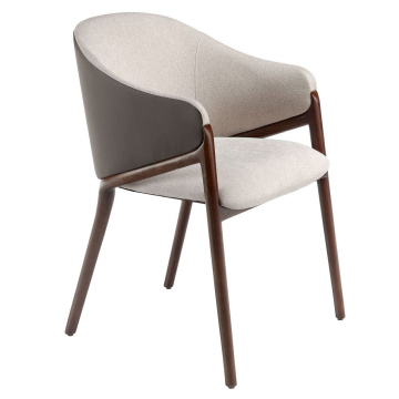 Стул Angel Cerdá Silla beige con patas nogal 4090 AC-101876