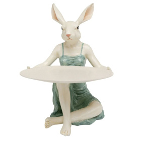Мелочница KARE Deko Figur Lady Rabbit Tray 56920