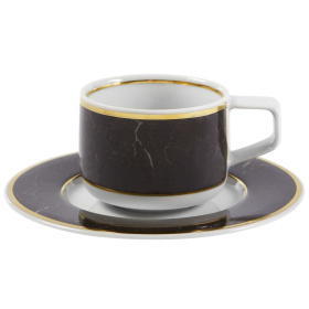 Чашка кофейная с блюдцем Vista Alegre Carrara Coffee Cup & Saucer 21124424