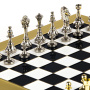Шахматы Manopoulos Classic Metal Staunton Chess Set S34BLA. фото 4