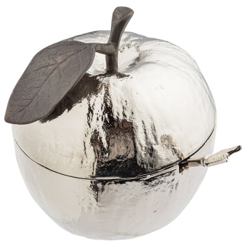 Сахарница с ложкой Michael Aram Apple Silver (арт. 110780)