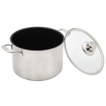 Кастрюля с крышкой Swiss Diamond Nonstick Clad Stock Pot Induction (арт. SDP31724iC)